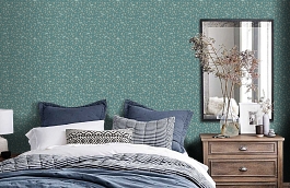 Обои 37843-6 фото в интерьере спальни превью