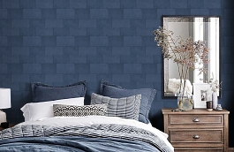 Обои 38201-5 фото в интерьере спальни превью