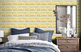 Обои 5510-30 фото в интерьере спальни превью