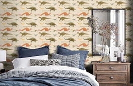 Обои 93633-1 фото в интерьере спальни превью