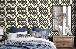 Обои 93936-1 фото в интерьере спальни превью