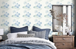 Обои 94142-1 фото в интерьере спальни превью