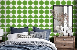 Обои 95579-2 фото в интерьере спальни превью