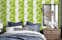 Обои 95654-1 фото в интерьере спальни превью