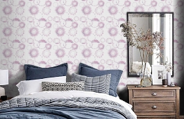 Обои 95829-2 фото в интерьере спальни превью