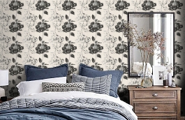 Обои 95881-1 фото в интерьере спальни превью