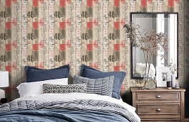 Обои 95950-1 фото в интерьере спальни превью