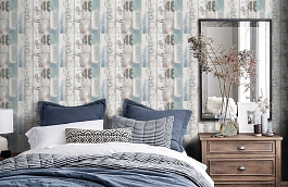 Обои 95950-3 фото в интерьере спальни превью