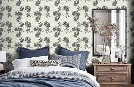 Обои 96116-4 фото в интерьере спальни превью