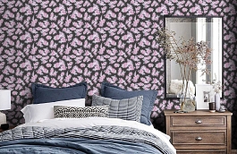 Обои 96133-2 фото в интерьере спальни превью