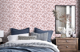 Обои 96133-4 фото в интерьере спальни превью