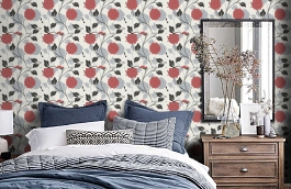 Обои 96224-1 фото в интерьере спальни превью