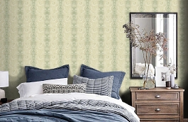 Обои DL21002 фото в интерьере спальни превью