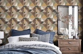 Обои IT301 фото в интерьере спальни превью