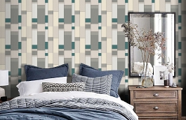 Обои KTM1110 фото в интерьере спальни превью