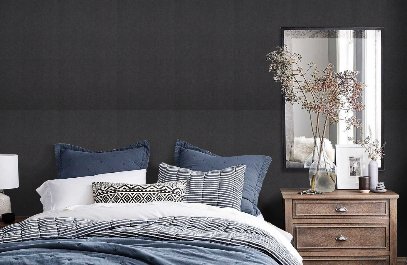 Обои 18232 фото в интерьере спальни