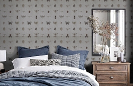 Обои 18434 фото в интерьере спальни превью