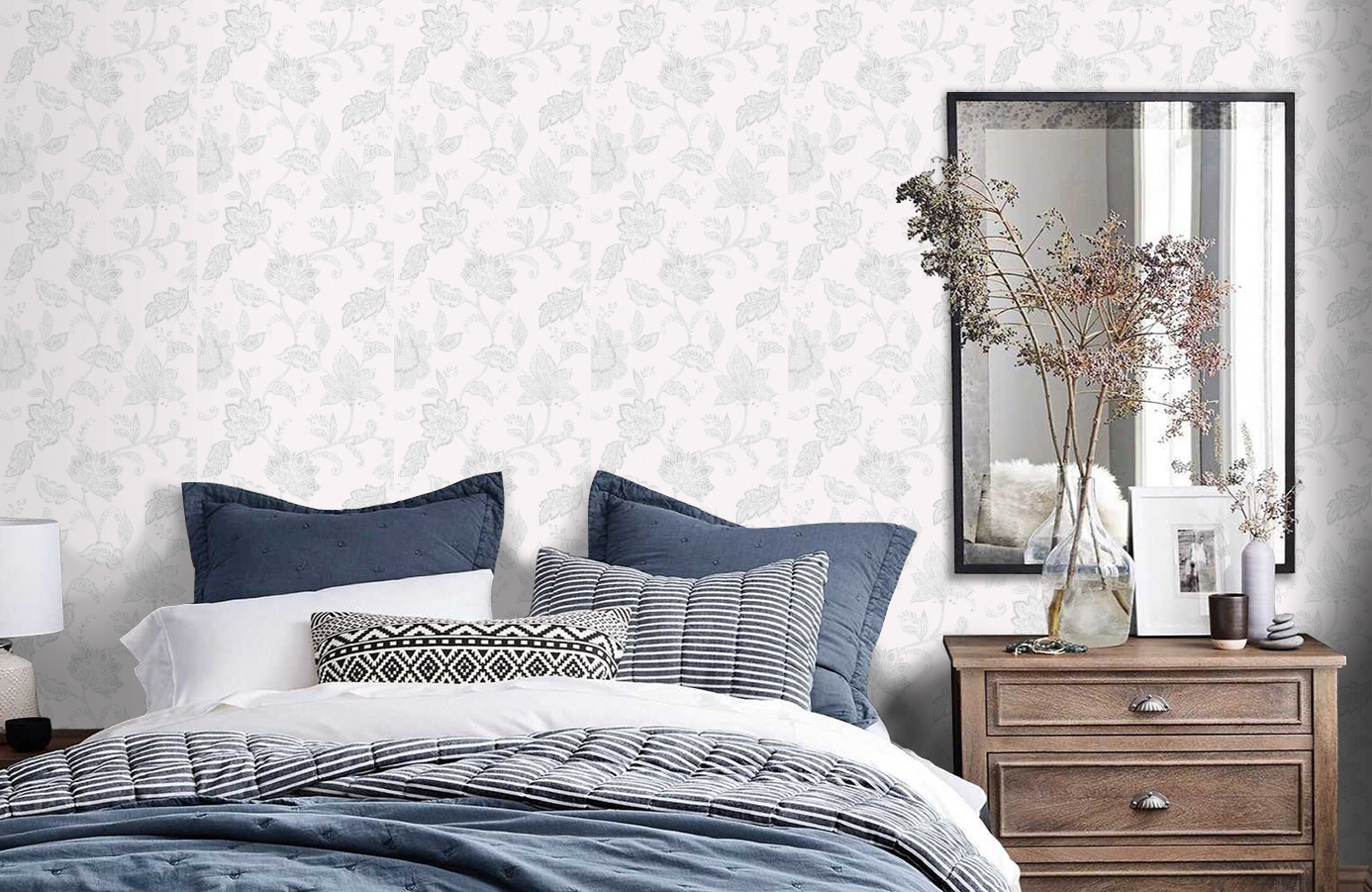 Обои 1930 фото в интерьере спальни