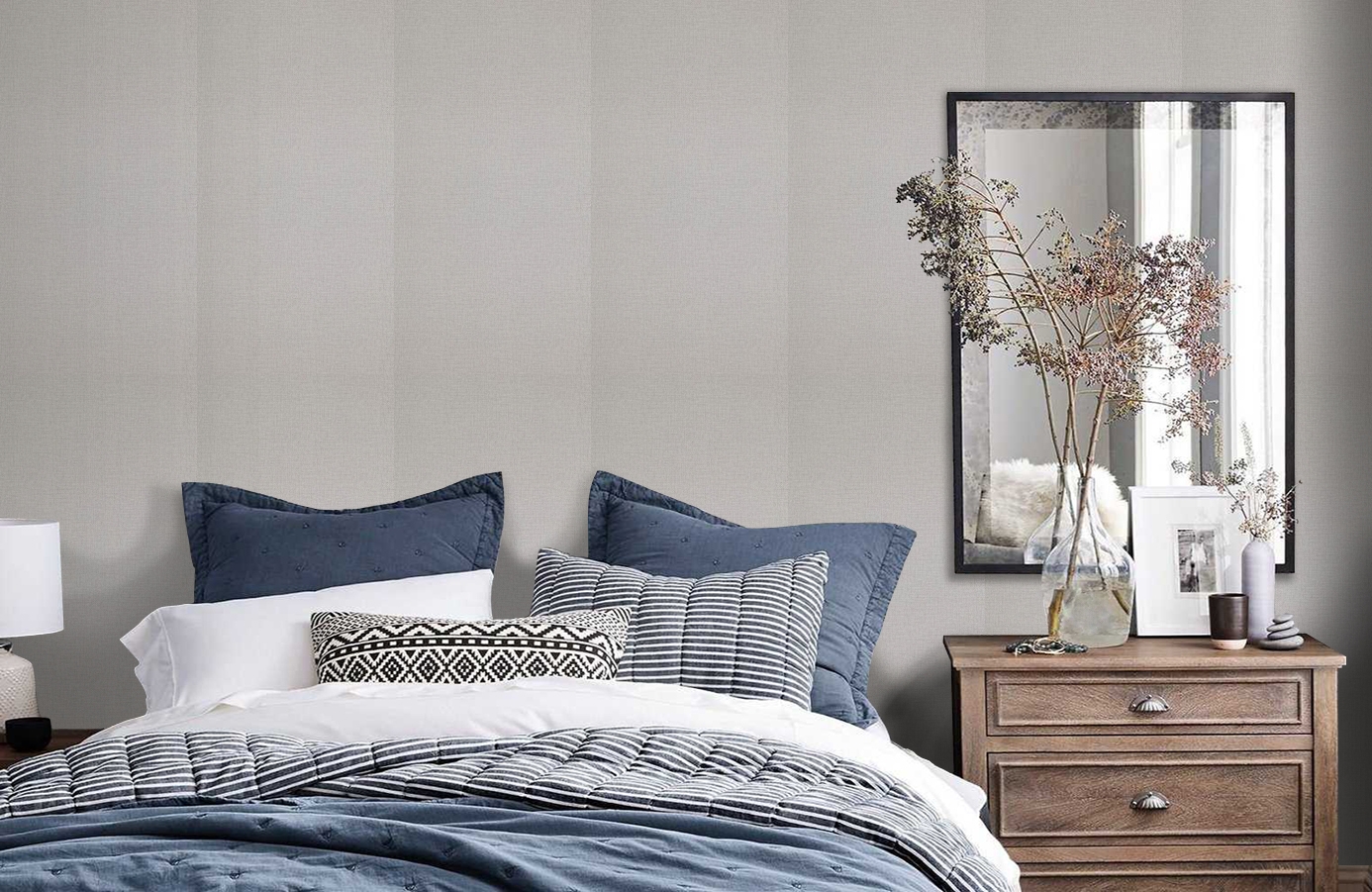 Обои 218205 фото в интерьере спальни