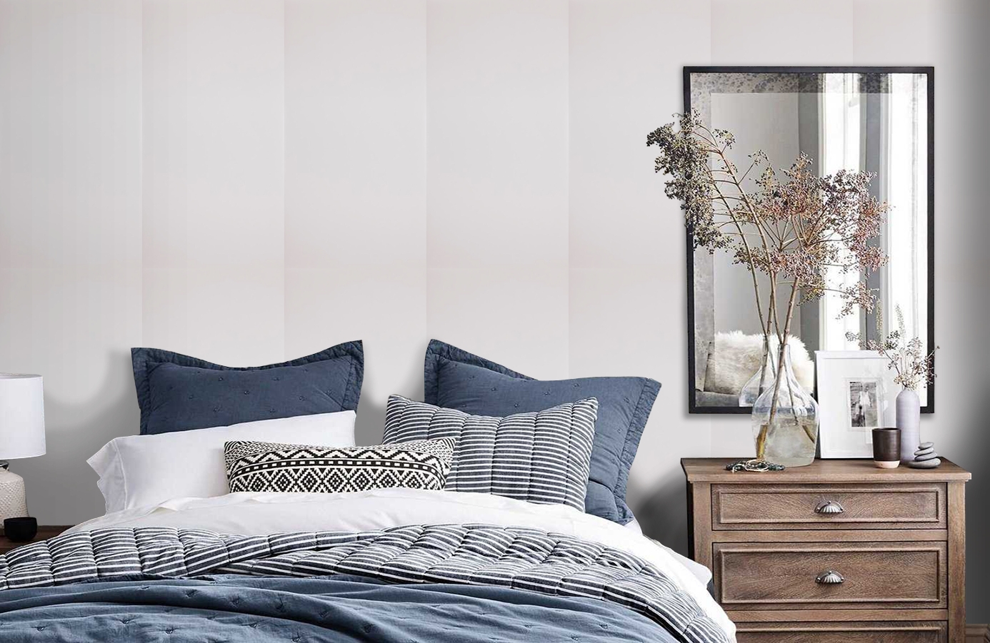 Обои 218272 фото в интерьере спальни