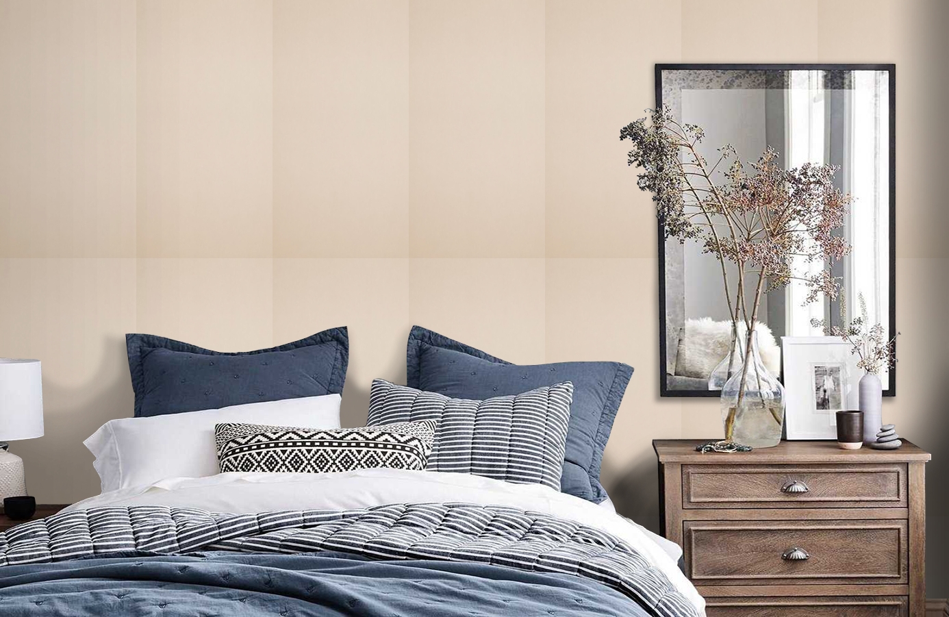 Обои 218285 фото в интерьере спальни