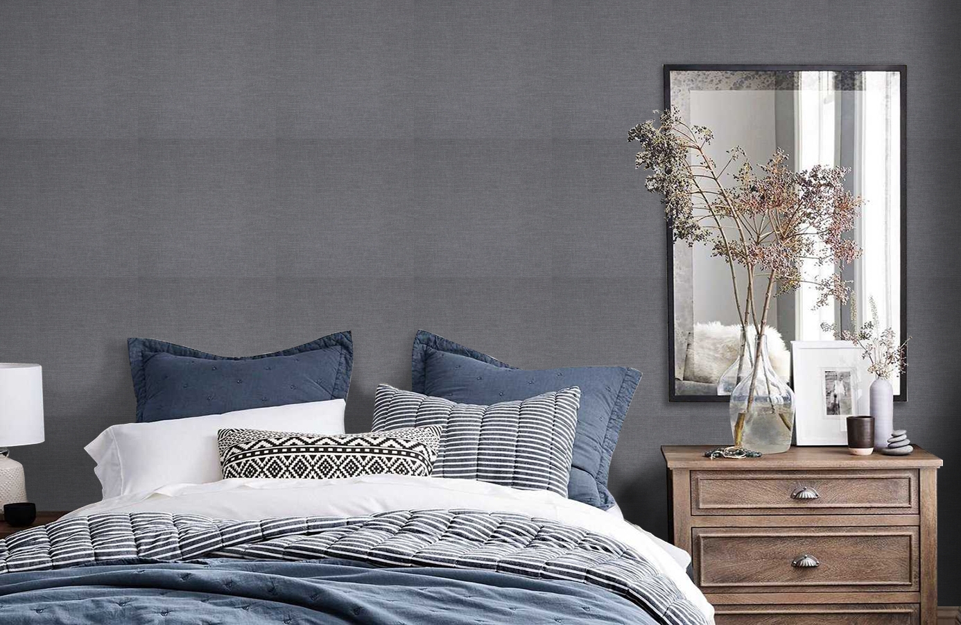 Обои 218911 фото в интерьере спальни