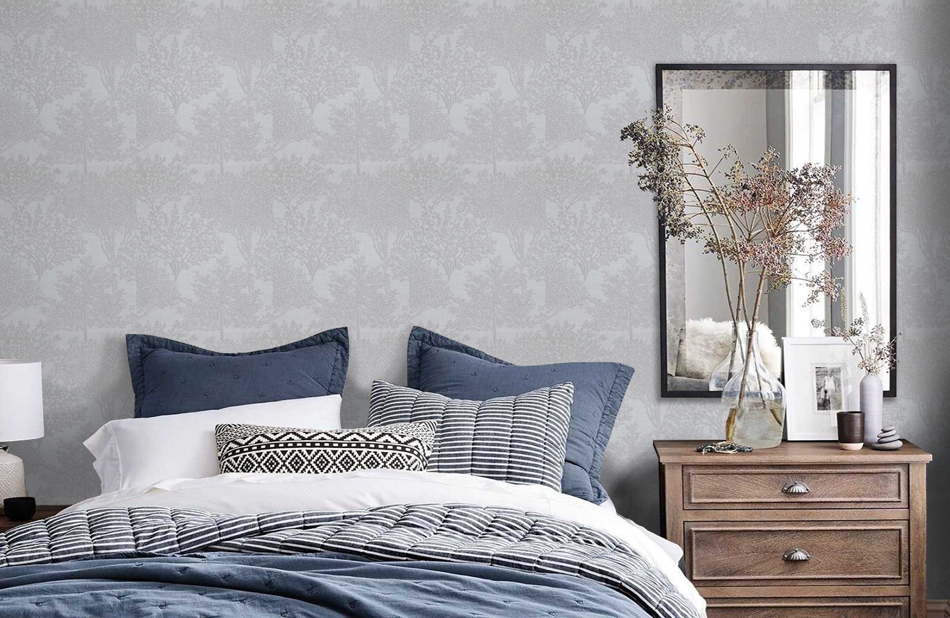 Обои 218920 фото в интерьере спальни