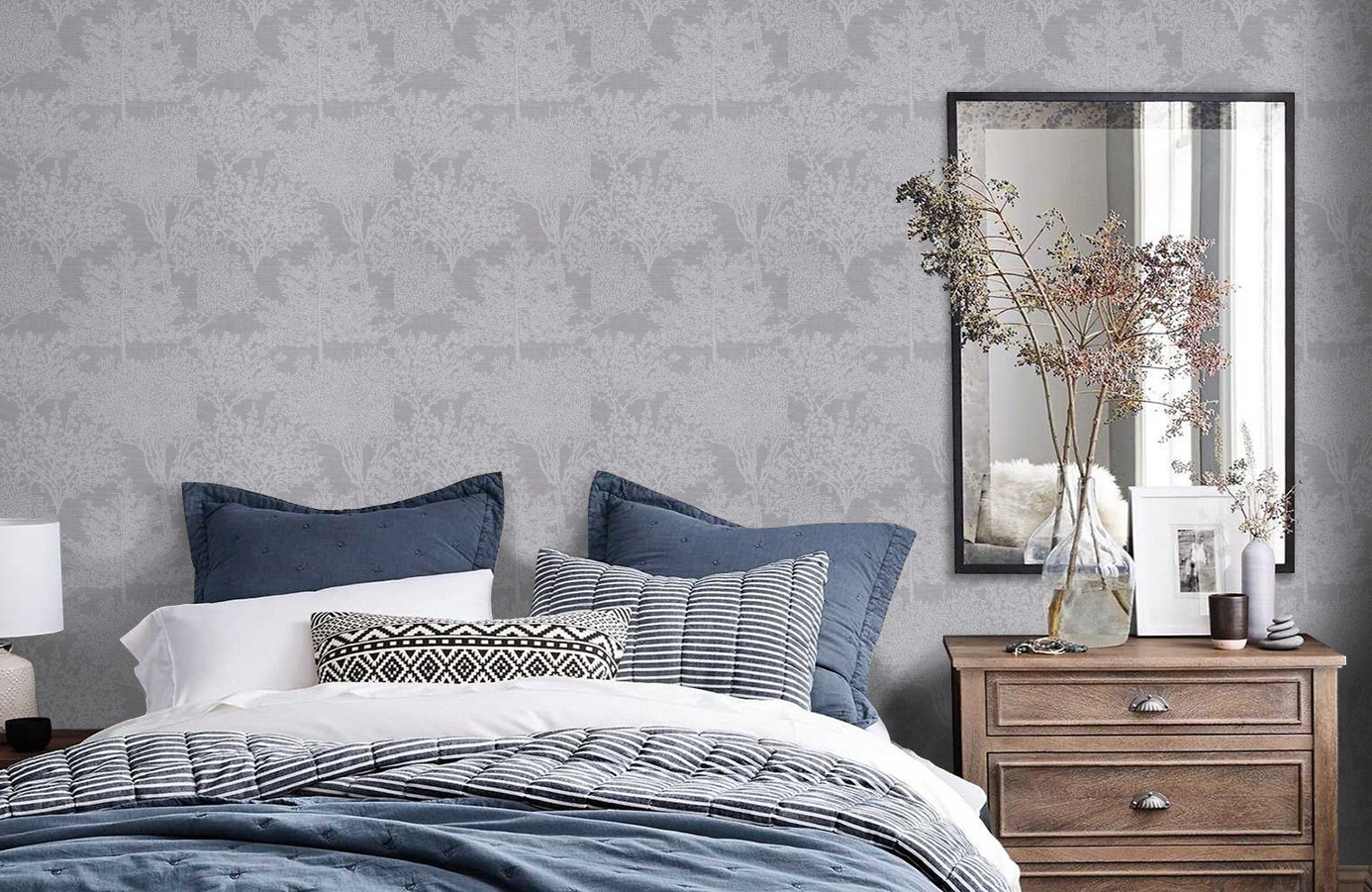 Обои 218922 фото в интерьере спальни