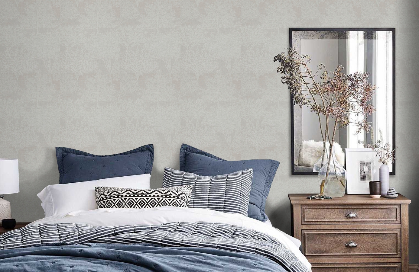 Обои 218923 фото в интерьере спальни