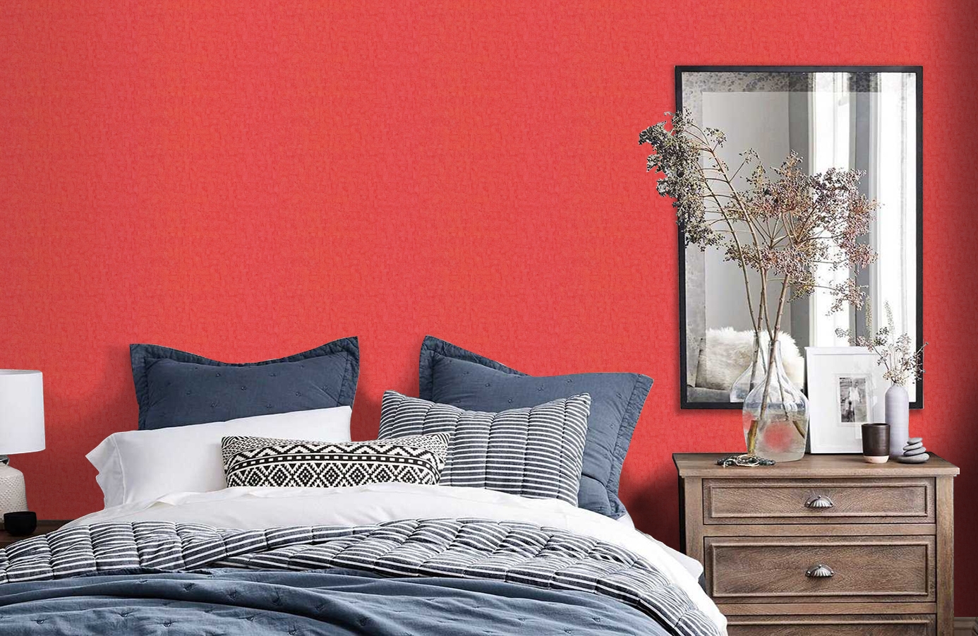 Обои 220070 фото в интерьере спальни