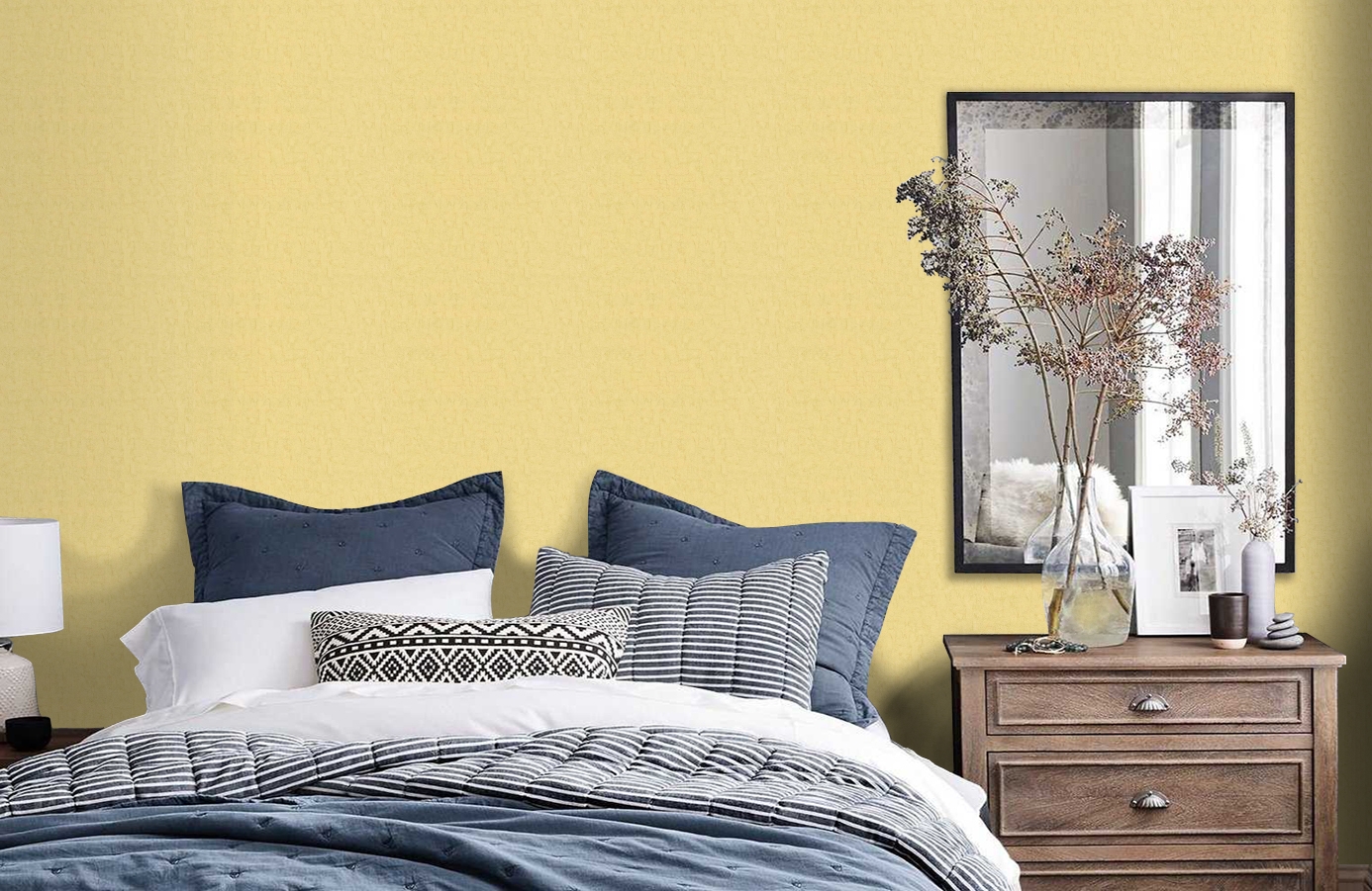 Обои 220082 фото в интерьере спальни