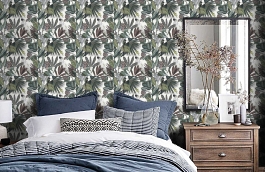 Обои 220125 фото в интерьере спальни превью