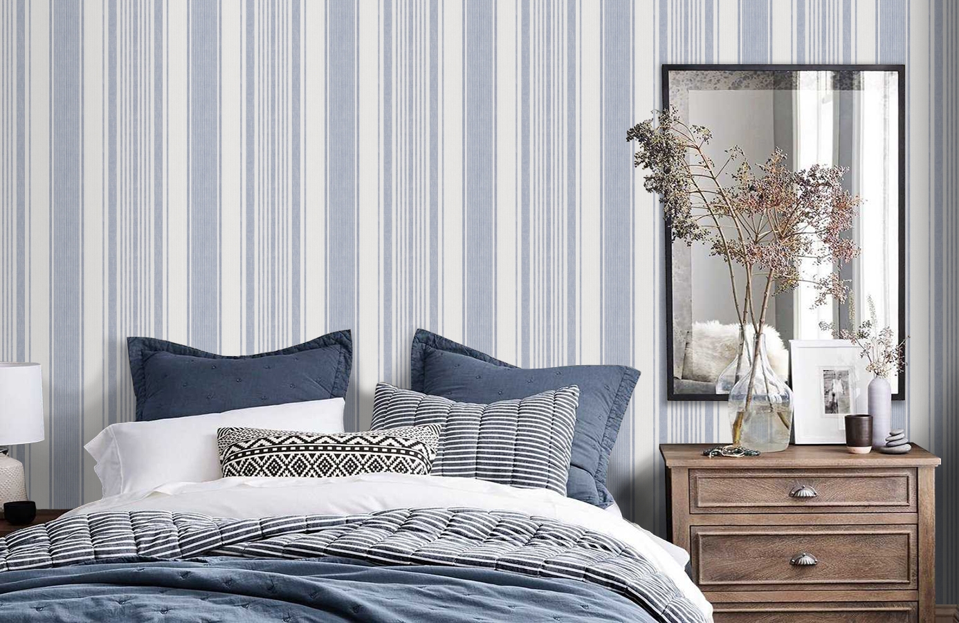 Обои 3007 фото в интерьере спальни