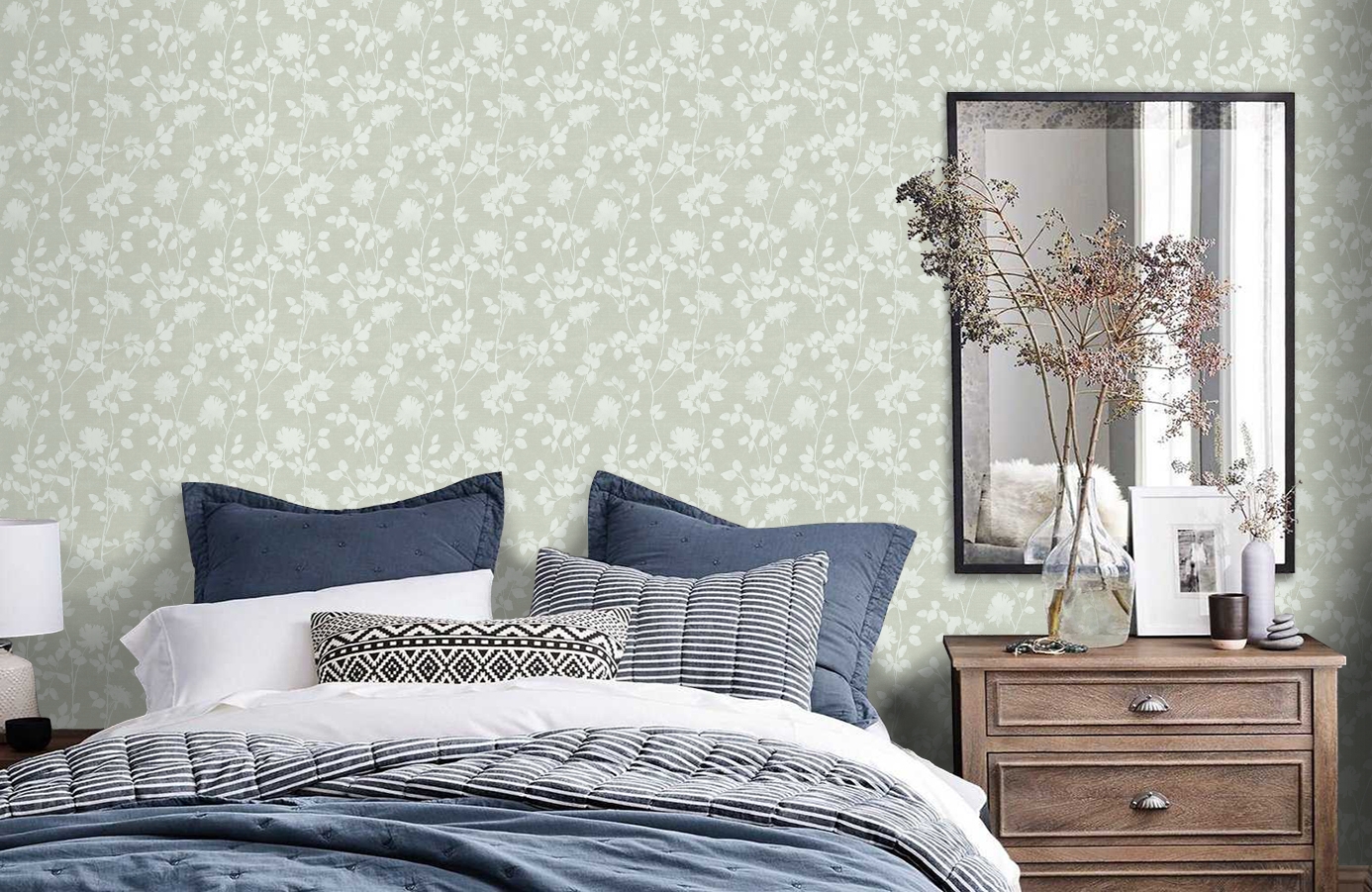 Обои 33514 фото в интерьере спальни