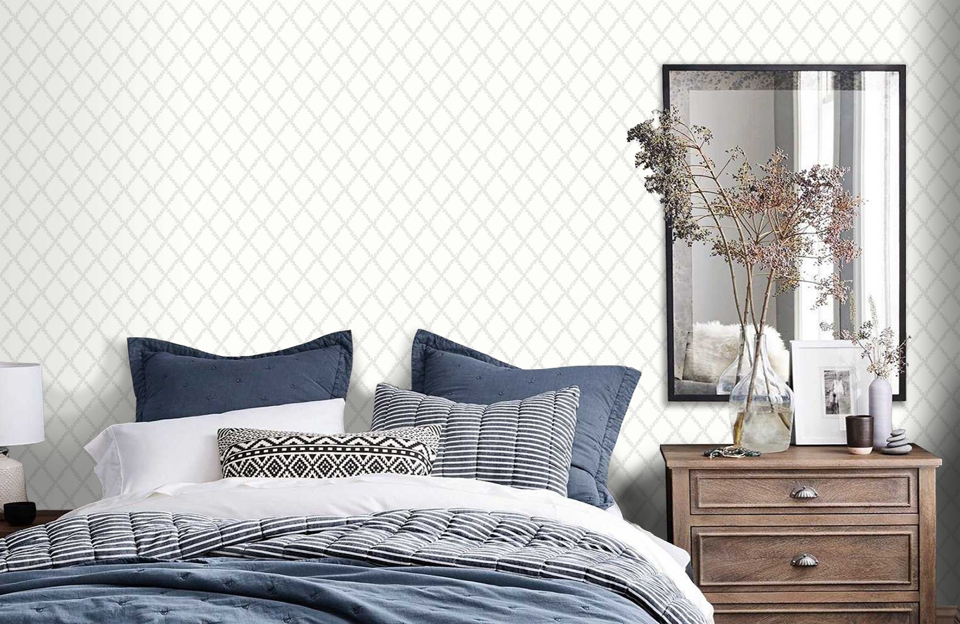 Обои 38607 фото в интерьере спальни