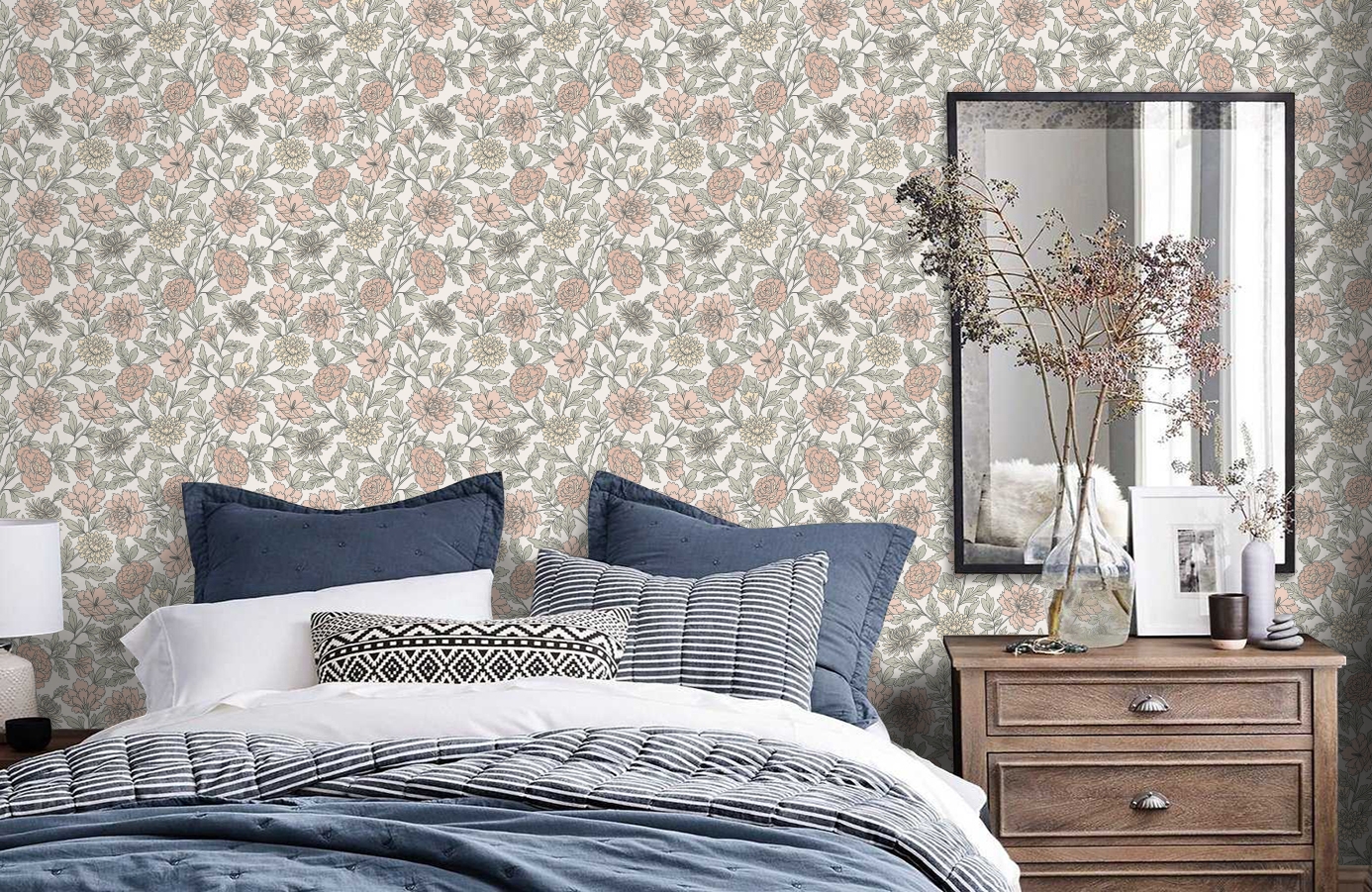 Обои 38618 фото в интерьере спальни