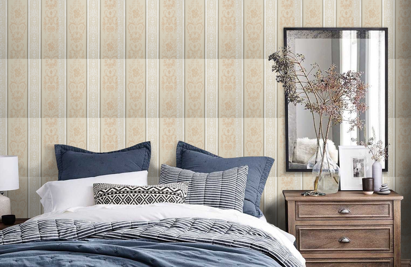 Обои 48761 фото в интерьере спальни