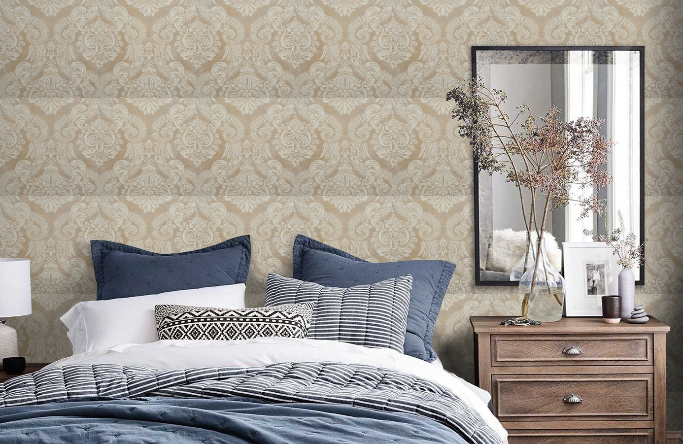 Обои 48821 фото в интерьере спальни