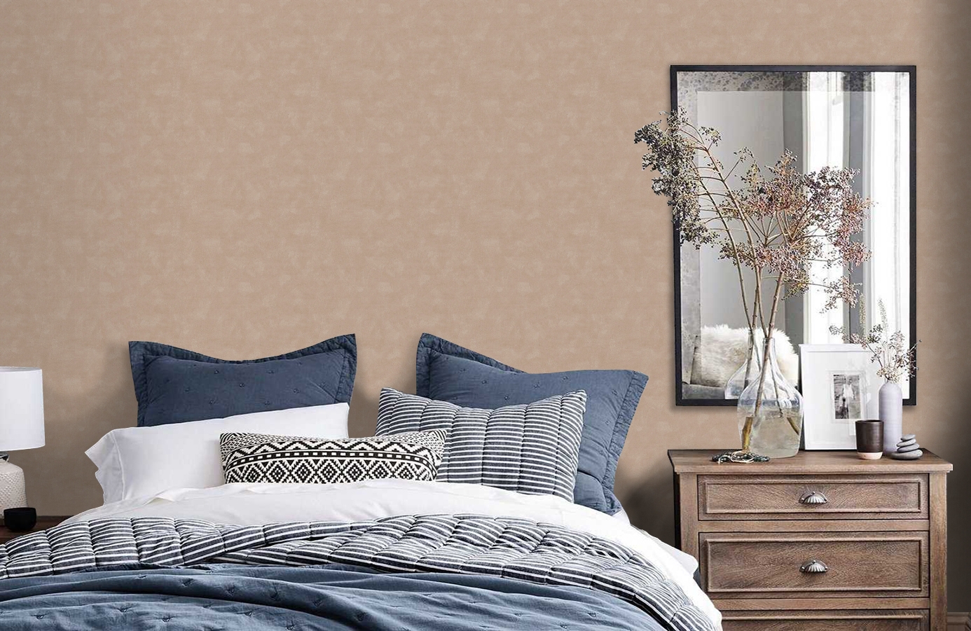 Обои 7263 фото в интерьере спальни