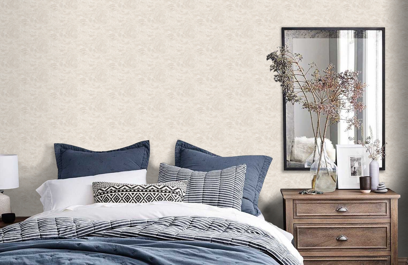 Обои 7272 фото в интерьере спальни