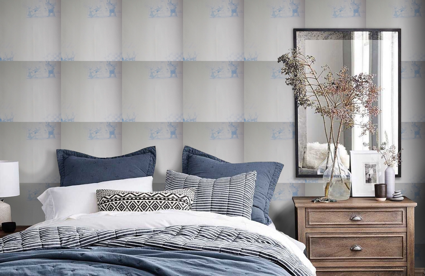 Обои 1234021 фото в интерьере спальни