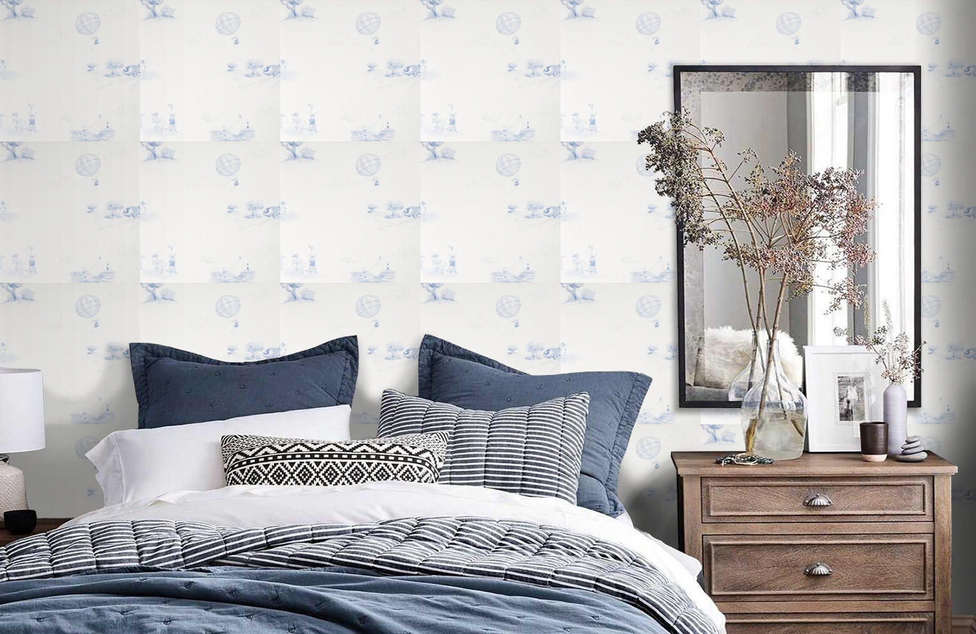 Обои 1234040 фото в интерьере спальни