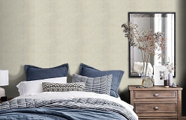 Обои 17-Linen фото в интерьере спальни превью