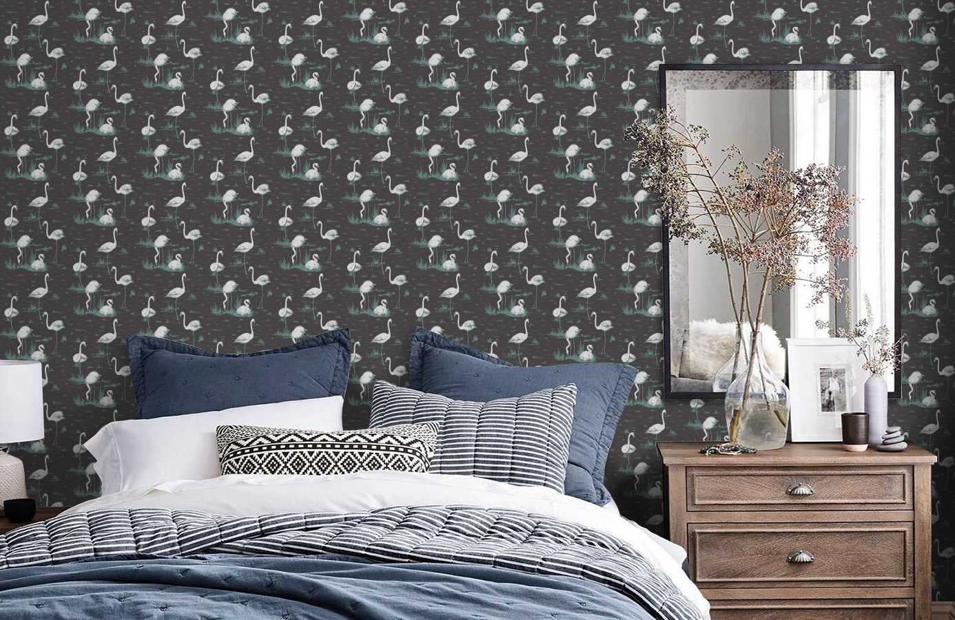 Обои 95/8048 фото в интерьере спальни