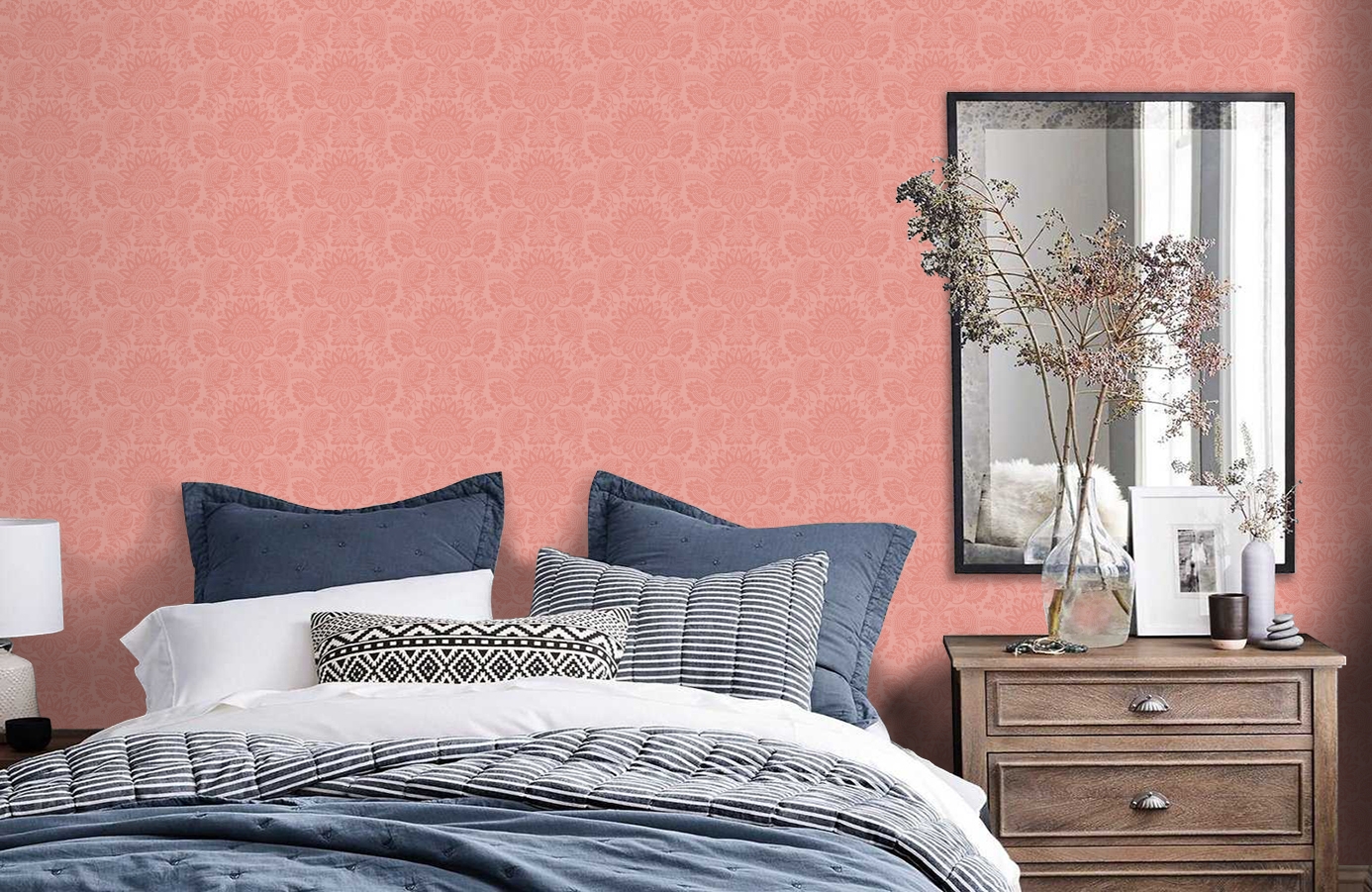 Обои 98/2011 фото в интерьере спальни