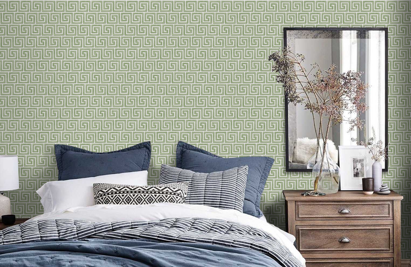 Обои 98/5019 фото в интерьере спальни