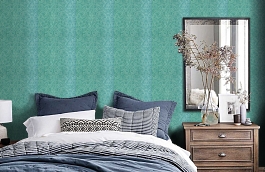 Обои HRY 24356114 фото в интерьере спальни превью