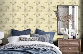 Обои MEA79023 фото в интерьере спальни превью