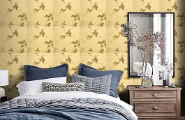 Обои MEA79024 фото в интерьере спальни превью