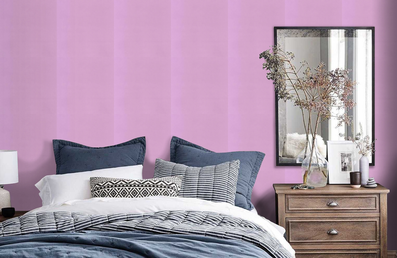 Обои MLW29695217 фото в интерьере спальни